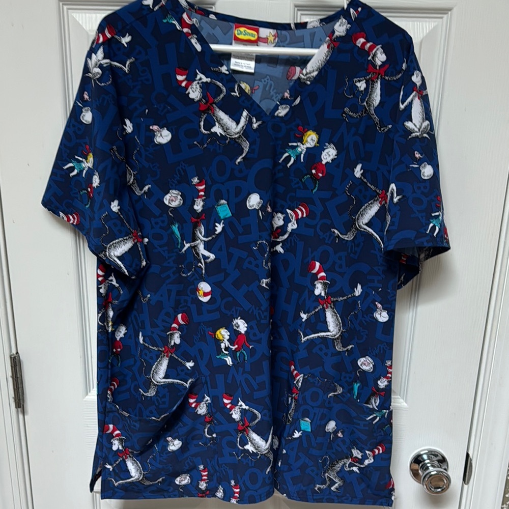 Dr. Seuss Women’s Scrub Top